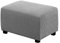 BXFUL Ottomane Schonbezug, Rechteckig Hocker Jacquard, Quadratisch hockerbezug, Hocker Husse für Fußhocker, Hocker Protector Waschbar Überzug hockerabdeckung (Large,Hellgrau)