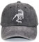 MANMESH HATT Skelett Dinosaurier Herren Baseball Cap Verstellbar Gewaschene Distressed Bestickt T-Rex Baseball Cap für Männer, schwarz, Einheitsgröße