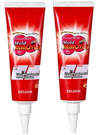 UK Mould Magic Gel, Mould Magic Remover, 2PC Household Mold Remover Gel, Chemical Mold Removing Gel, Powerful Quick Mold Remover Gel Great for Wall Tiles Wall Corner and Kitchen Bathroom Sink (B)