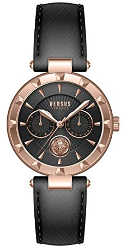 Versus Versace Damenuhr Sertie N Multifunktion schwarz rosegoldfarben VSPOS2421