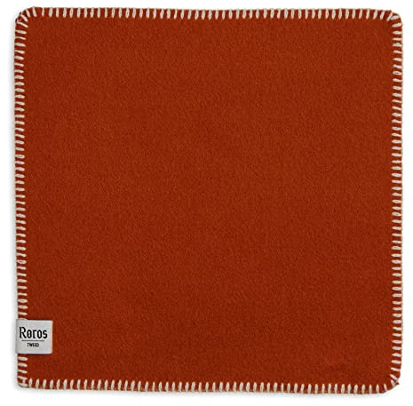 RØROS TWEED Stemor Sitzunterlage - aus norwegischer Lammwolle - Design von Kristine Five Melvaer - Maße: 45 x 45 cm (26571 - Rust)
