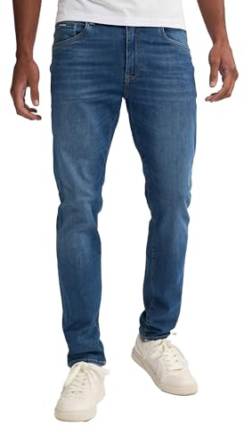 Petrol Industries Herren Jeans Slim Fit Seaham Futureproof - Jeanshose - Denim - Herrenbekleidung - Blau - W32L32