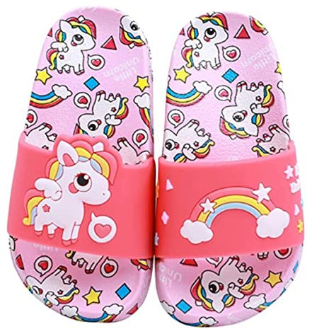 Ciabatte da Doccia Unicorno Ragazze Scarpe da Spiaggia e Piscina Bambini Estive Pantofole da Bagno Ragazzi Sandali da Interno E da Esterno