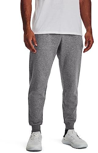 Under Armour Men's Rival Fleece SP Joggers, (025) Castlerock Light Heather / / White, XXL Tall