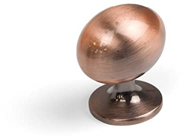 Brushed Black Copper Knob Copper Kitchen Cupboard Handle 76mm Cup Knob Cabinet Door Drawer Pull Furniture