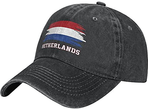 452 Damen Herren Basecap Niederländische Flagge Niederländer Holland Outdoor Hut Leicht Visier Hut Reine Farbe Snapback Kappe Für Sport Angeln Reisen