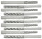 AERZETIX - C67086 - Lot de 10 Chevilles universelles Ø10x160 mm à collerette biseautée/fraisée - en Polyamide - maçonnerie Fixation béton Brique parpaing bâtiment vis Construction