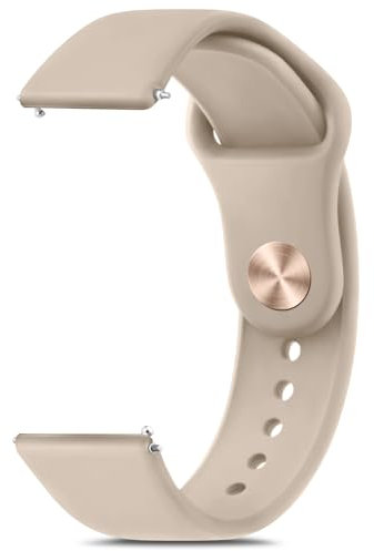 20mm 22mm Silicone Watch Strap for Women Men, Quick Release Replacement Strap with Stainless Steel Button Sport Watchbands Wrist Straps