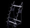 KNIFIUS Six Layers Heavy Duty acrylic Knife Display Stands Pocket Knives Easel Holder Hunting Survival Knife Rack ,1 piece