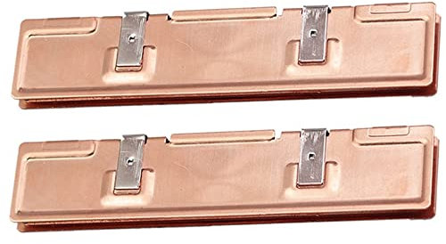 Croerma 2 Pezzo Rame Puro RAM Dissipatore di Radiatore per RAM Memory Cooler Dissipatore di di Raffreddamento Desktop Memory Radiatore DDR2 DDR3 DDR4