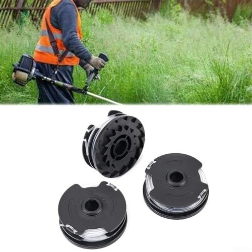 9 x Rasentrimmer-Spulen, Ersatzspule für PRTA 20 Li C3 Akku-Rasentrimmer, 2 x 5 m Fadenlänge (9 Stück)