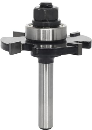 AKYLIN Scheibennutfräser 8mm Schaft,Biscuit Holzfräser mit Lager,Scheibennutfräser Für Oberfräse,Falzfräser,Scheiben Schnitthöhe 6mm