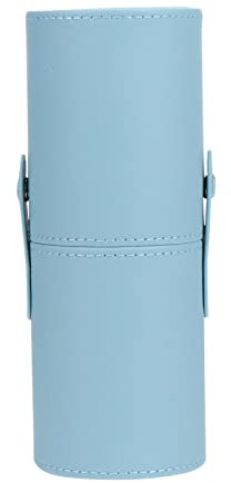 Gogogmee Makeup Brush Bucket PU Blue Simple Design Storage Holder