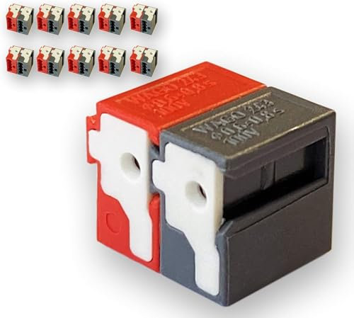 KNX 10 Original EIB Steckverbinder 243-211 - Packung mit 10 Stück - Verbinder für KNX Professional Dauerinstallationen - volle Befestigung ohne Signalverlust - für Großinstallationen