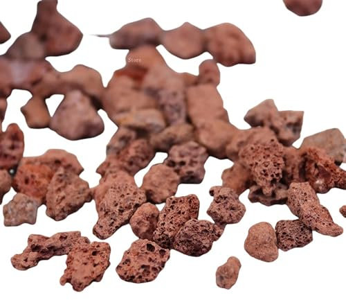 SMYTJSYC Vulkangestein, Sukkulenten, Beete, Granulat, Wasseraufbereitungsmaterialien, Gartenzubehör, 1000 g, 3–5 cm