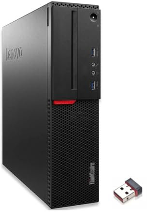 Lenovo Thinkcentre M800, Pc Computer Desktop Fisso, Intel i5-6600, Ram 16Gb DDR4, SSD 256Gb, DisplayPort e VGA, Windows 11, WiFi e Office 2021 (Ricondizionato)
