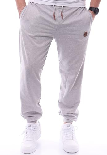 Reslad Jogginghose Herren Sporthose Lang aus Baumwolle - lässige Freizeithose & Trainingshose, Sweatpants Jogger, Gym Sport Laufhose für Männer RS-5095 Grau S
