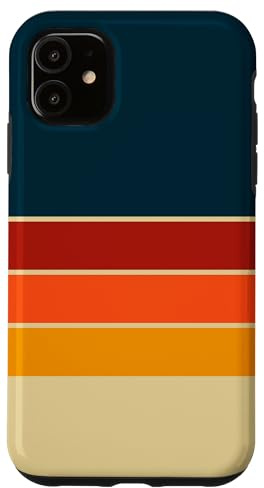 Retro Stripes 70s Vintage Case for iPhone 11