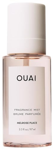 OUAI Melrose Place Hair and Body Mist - Velvety-Rich Rose Hair Perfume and Body Spray - Notes of Rose, Lychee, Berry & Pink Peppercorn (3.3 Fl Oz / 97 ml)