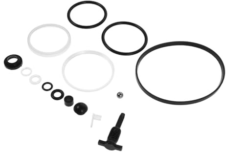 MUSISALY 17 Stück Reparaturset für Wagenheber mit Pumpenkerndichtung Rückschlagventil Stahlkugel und Deckel aus Kunststoff und Metall Einfach zu Bedienen Komplett für Bodenheber