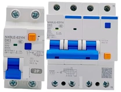 Interruttore magnetotermico differenziale NXBLE-63YH Tipo D 100MA 0,1A RCBO Interruttore magnetotermico differenziale NXBLE 32A 40A 63A 125A(1P N,40A)