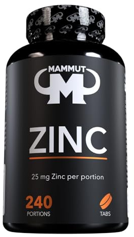 Mammut Nutrition Zinktabletten 25 mg, 240 Tabletten, organische Form