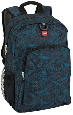 LEGO Unisex-Child Heritage Backpack, Blue Print, One Size
