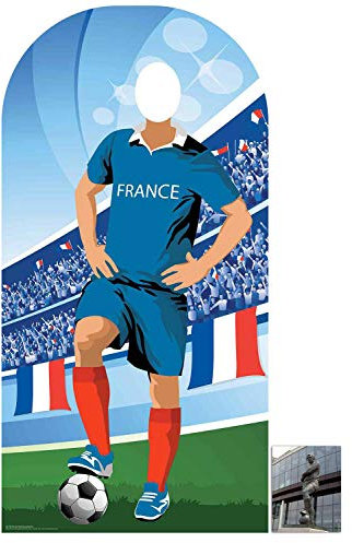BundleZ-4-FanZ by Starstills Fan Pack - World Cup Football 2018 France Stand-In Lifesize Adult Cardboard Cutout with 20cm x 25cm Star Photo