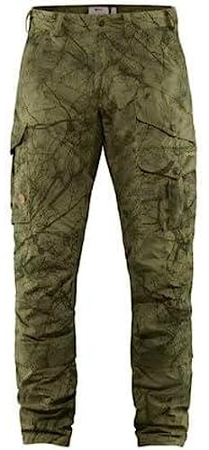 Fjällräven Herren Barents Pro Hunting Hosen, Green Camo-Deep Forest, 50
