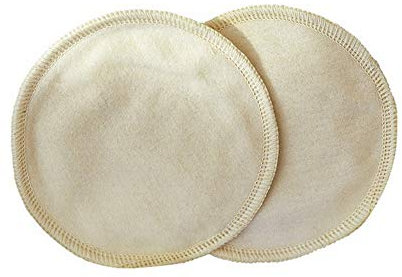 Disana Stilleinlagen aus Bio-Baumwolle, Mikrofaser, Stillvorlagen, wiederverwendbar, 1 Paar (11 cm)