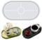 Oval Silicone Mold Silicone Dish Coaster Resin Mould Useful Oval Plate Epoxy Casting Mold Cup Mat Mould Jewelry Trinket Bead Storage Tray Mould for Home Decoration DIY Art Craft