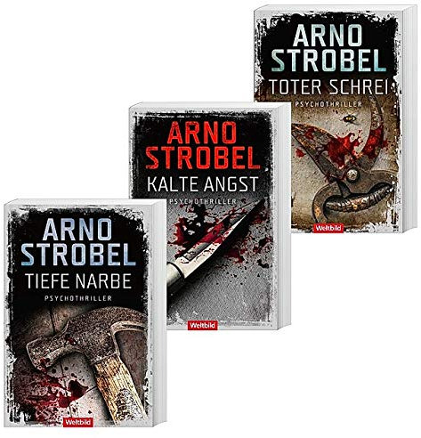 Arno Strobel | Max Bischoff-Trilogie - Im Kopf des Mörders : Tiefe Narbe/Kalte Angst/Toter Schrei | Taschenbuch