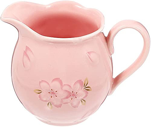 YRHH Porzellan Creamer Krug Sauce Sauceboat Würzung Keramikschale Sauce Tauchschale Krug-Pink