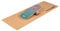 BoarderKING Indoorboard - Balance Board für Indoor-Surfen und Skaten, Gleichgewichtsboard für NeuroMuscular Response Training, inkl. Schutzmatte, 100 mm x 33 cm (∅ x L), blau-rot