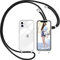 Nupcknn Coque avec Cordon pour iPhone 12 Mini, Transparent Coque Collier Réglable Téléphone Étui Portable Lanyard Case Protection Complète Cover de iPhone 12 Mini (Transparent 1)