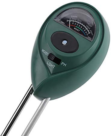 Feuchtigkeitssensor, 3-in-1 Feuchtigkeitsmessgerät, Bodenmessgerät, Wassermessgerät, Boden-/pH-Messgerät, Licht, Hydrometer, Landwirtschaft, Pflanzen, Blumen, Garten, Sonnengarten, für Haus, Gart