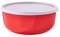 Mepal – Ciotole cucina Lumina – Contenitori alimenti con coperchio adatti per frigo, freezer, forno a vapore e microonde – Contenitore plastica con coperchio – 3000 ml – Nordic red