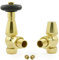 Hot Flow | Jordan Angled Thermostatic Radiator Valve 10mm Compression (Brass)