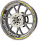 Komplettes Set Felgenrandaufkleber für Honda Supermoto Motorrad Premium Qualität (Aufkleber für beide Felgen) (dunkelgelb)