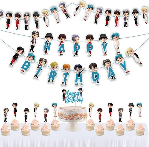 Seyal® Tny Tan (BTS) Theme Birthday Party Supplies