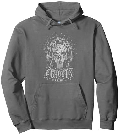 Call of Duty: Modern Warfare 2 Day of The Dead Retro Ghost Pullover Hoodie, Unisex für Erwachsene, Anthrazit, XXL