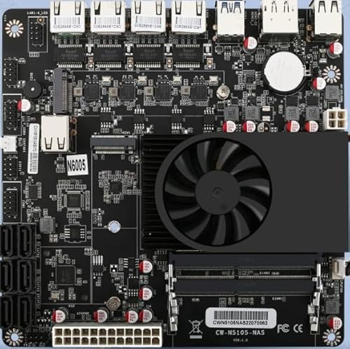 Celeron N5105 Industrial Motherboard NAS 4 Cores 4 Threads Low Power Processor 4x2.5G i226 Network M.2 Slot 6xSATA DP HDMI 2.0