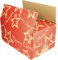 ratioform terra | Versandkarton Christmas Stars | rot | VE 15 Stk | LxBxH 310 x 200 x 140 mm