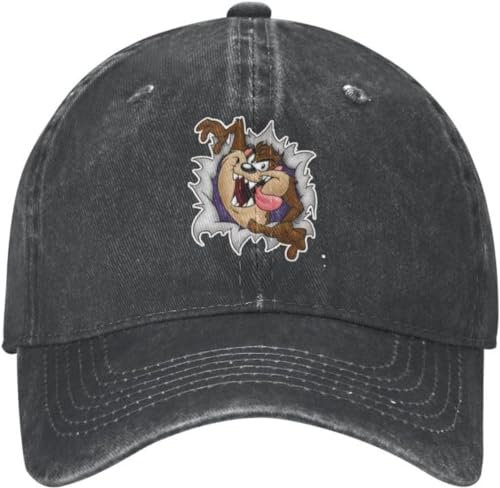 BDJYHACP Baseballkappe Snapback Sonnenhut Custom Cotton Taz Comic Baseball Cap Damen Herren verstellbar Tasmanian Devil Wild and Crazy Dad Hat Geburtstagsgeschenk für Männer Frauen