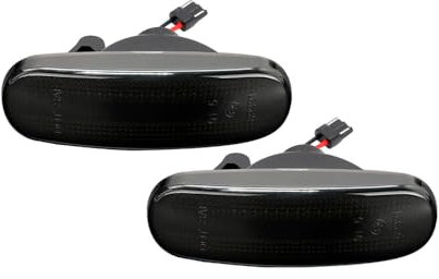 AUTO-STYLE Satz LED Seitenblinker kompatibel mit Abarth/Fiat diverse Modelle - Smoke - inkl. dynamischem Lauflicht