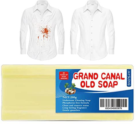 Canal Soap,Hand Protection Stain Remover Soap, Clothes Stain Remover, Gentle Skin Care Handwash Soap Bar,Remove Odor Stubborn Stains Soap, Super Strong Oil Removing (1pcs)