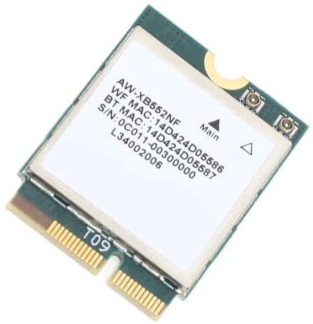 MT7902 Wireless Network Card,400Mbps 2.4GHz 5GHz 6GHz Tri Band Bluetooth 5.2 M.2 Network Adapter for Laptop PC Computer