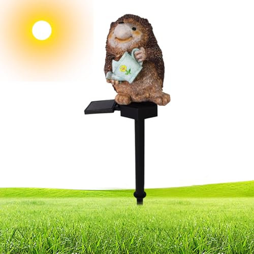 Solar-Igel-Stahl-Licht, Igel-Gartenstecker – Gartenstecker für den Außenbereich, Igel-Statue, Lampe | Exquisite dekorative Igel-Bodenlampe für PA