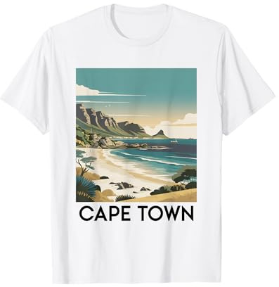 Cape Town Beach - Liebhaber eines Vintage-Urlaubs Südafrika T-Shirt