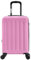 Flexot® F-3045 | Koffer mit V-Erweiterung | Alu-Teleskopgriff | 360° Räder leise rollend | Bordcase | Kabinengepäck | Reisekoffer | Trolley | (Rosa, M, Handgepäck)